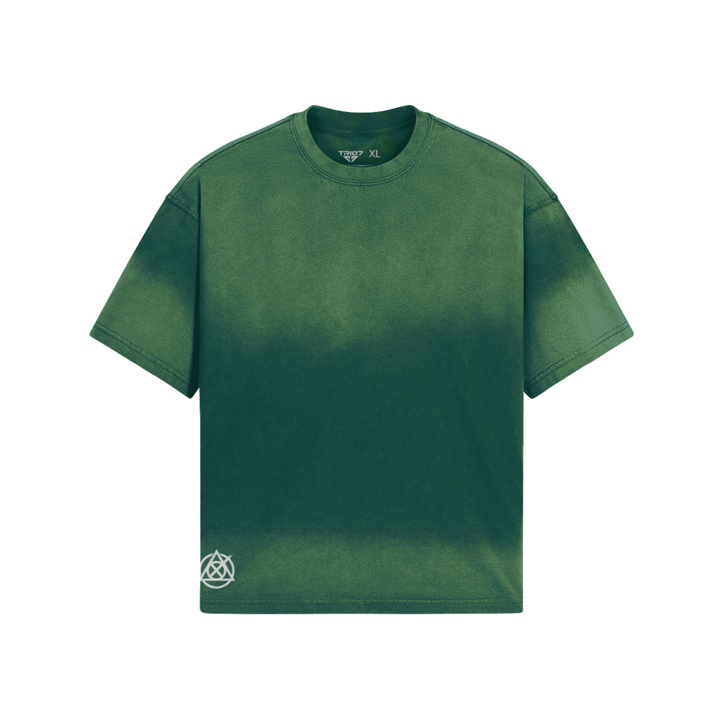 TRIØ7 URBAN – Tie-Dye Boxy Tee – Frontansicht 4 | Oversized Boxy T-Shirt von TRIØ7