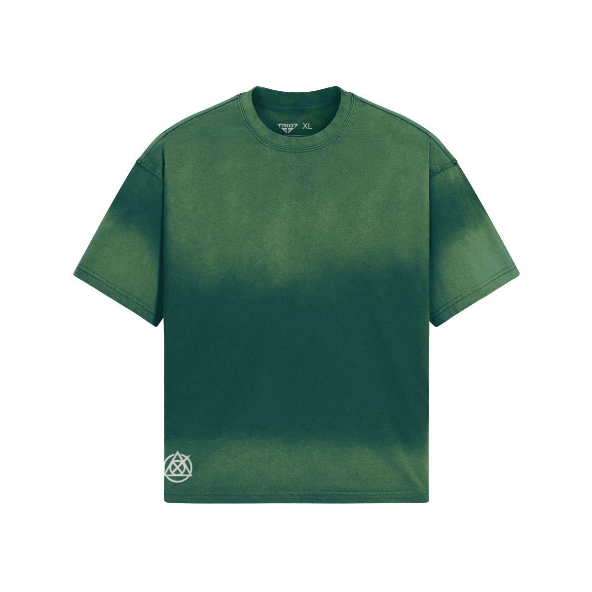 TRIØ7 URBAN – Tie-Dye Boxy Tee – Frontansicht 4 | Oversized Boxy T-Shirt von TRIØ7