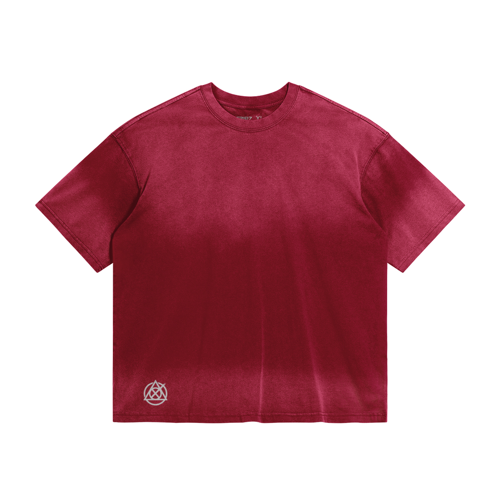TRIØ7 URBAN – Tie-Dye Boxy Tee – Frontansicht 6 | Oversized Boxy T-Shirt von TRIØ7