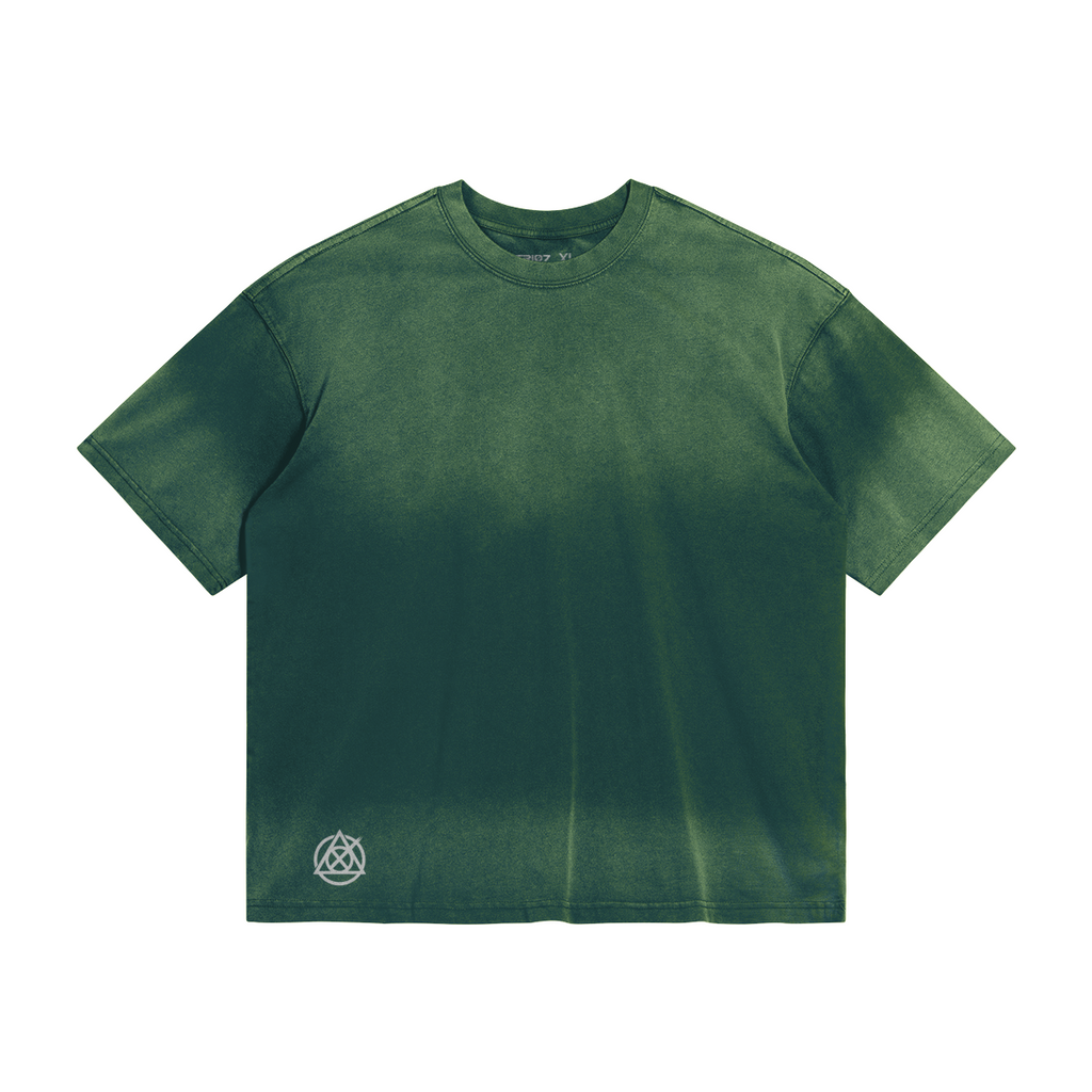TRIØ7 URBAN – Tie-Dye Boxy Tee – Frontansicht 7 | Oversized Boxy T-Shirt von TRIØ7