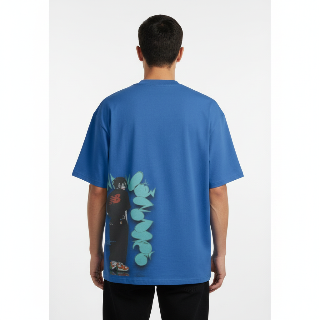 TRIØ7 ESSENTIAL – Heavyweight Oversized Tee 300+ – Rückansicht 8 | Oversized Boxy T-Shirt von TRIØ7