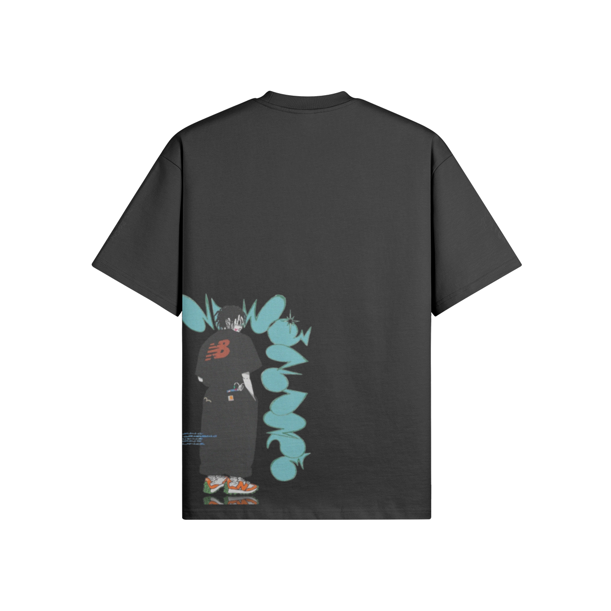 TRIØ7 ESSENTIAL – Heavyweight Oversized Tee 300+ – Rückansicht 10 | Oversized Boxy T-Shirt von TRIØ7