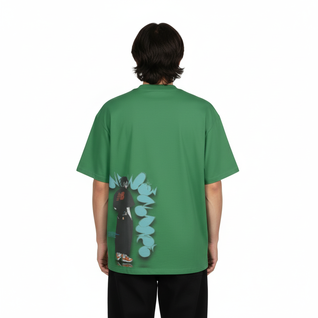 TRIØ7 ESSENTIAL – Heavyweight Oversized Tee 300+ – Rückansicht 3 | Oversized Boxy T-Shirt von TRIØ7