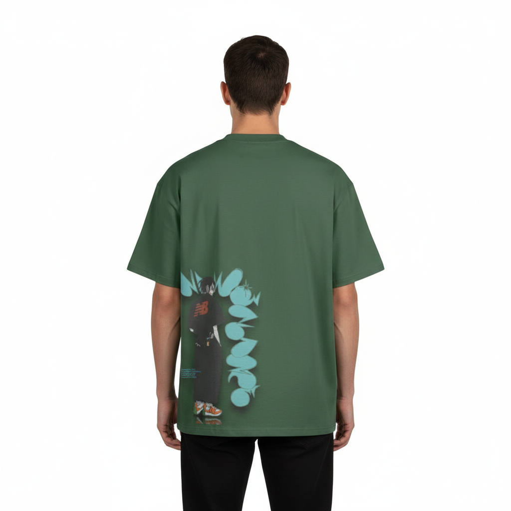 TRIØ7 ESSENTIAL – Heavyweight Oversized Tee 300+ – Rückansicht 7 | Oversized Boxy T-Shirt von TRIØ7