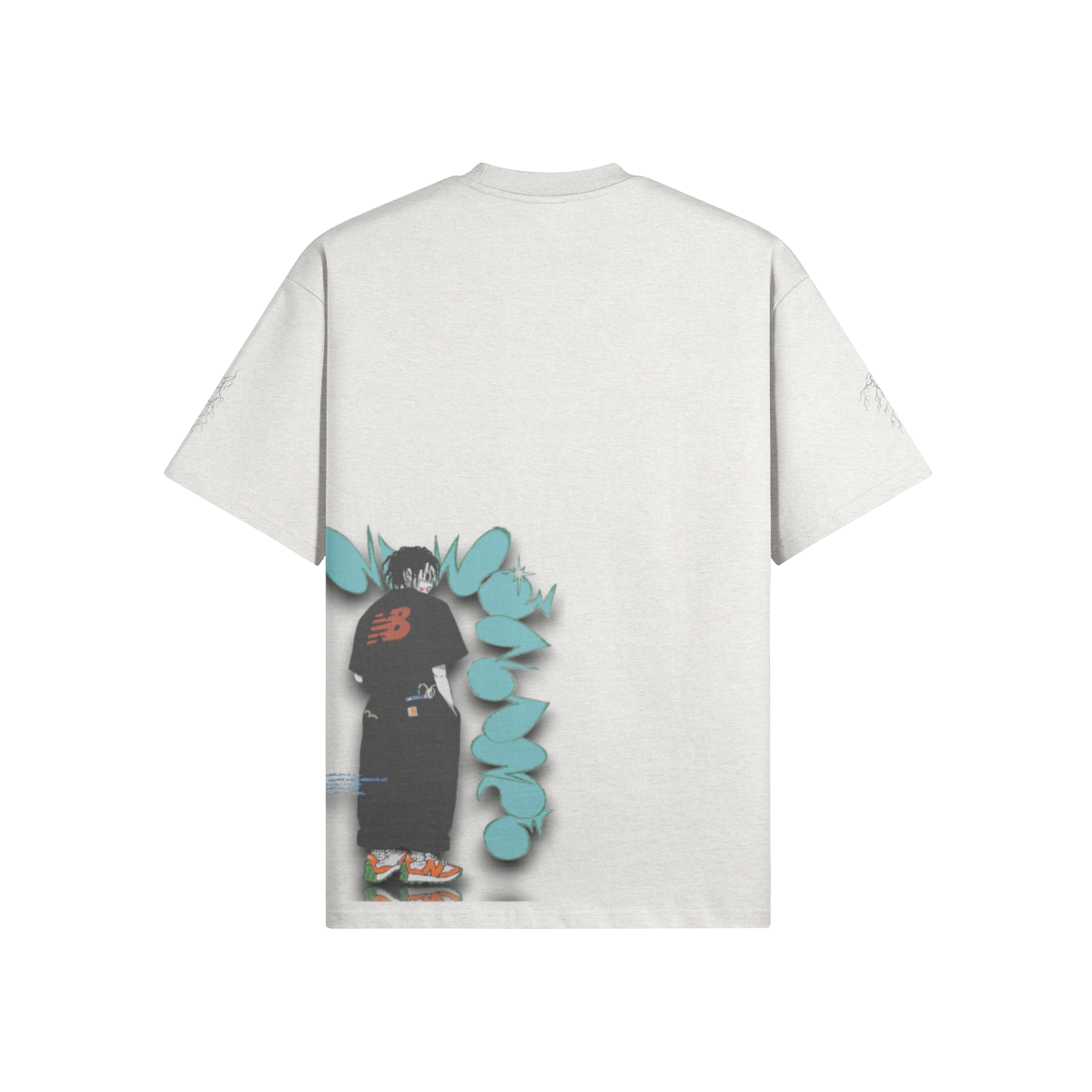 TRIØ7 ESSENTIAL – Heavyweight Oversized Tee 300+ – Rückansicht 9 | Oversized Boxy T-Shirt von TRIØ7
