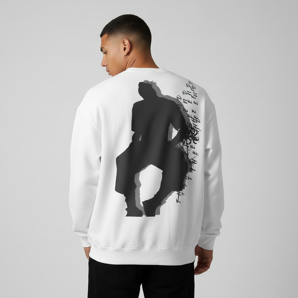 TRIØ7 ESSENTIAL – Oversized Crewneck – Frontansicht 2 | Loose fit Sweatshirt von TRIØ7