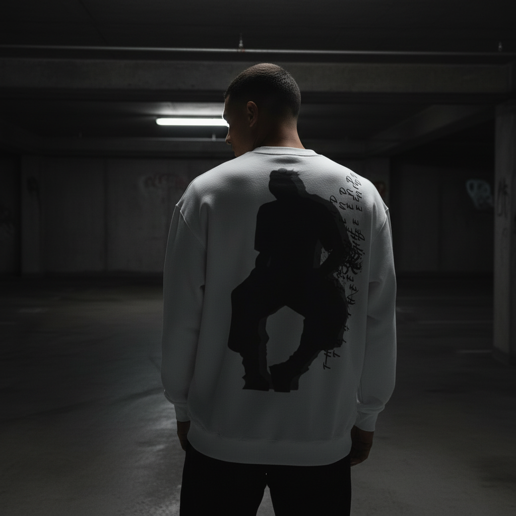 TRIØ7 ESSENTIAL – Oversized Crewneck – Frontansicht | Loose fit Sweatshirt von TRIØ7
