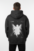 TRIØ7 ARTCORE – Fragment 01 Oversized Hoodie – Frontansicht 2 | Heavyweight Oversized Hoodie von TRIØ7