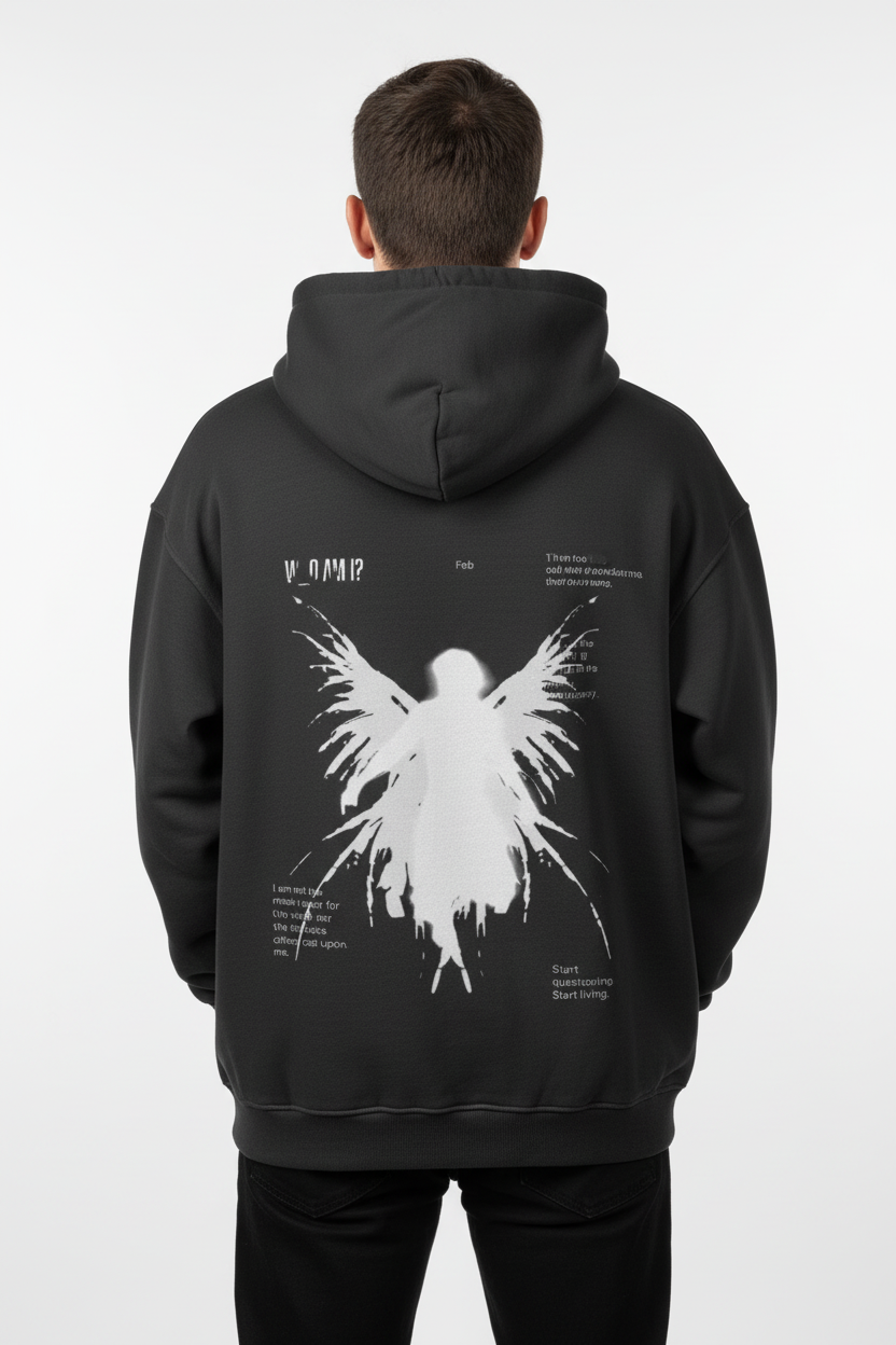 TRIØ7 ARTCORE – Fragment 01 Oversized Hoodie – Frontansicht 2 | Heavyweight Oversized Hoodie von TRIØ7