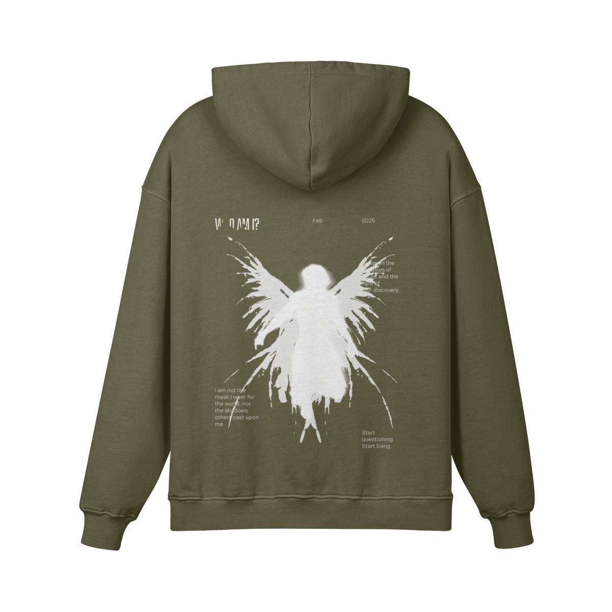 TRIØ7 ARTCORE – Fragment 01 Oversized Hoodie – Frontansicht 5 | Heavyweight Oversized Hoodie von TRIØ7