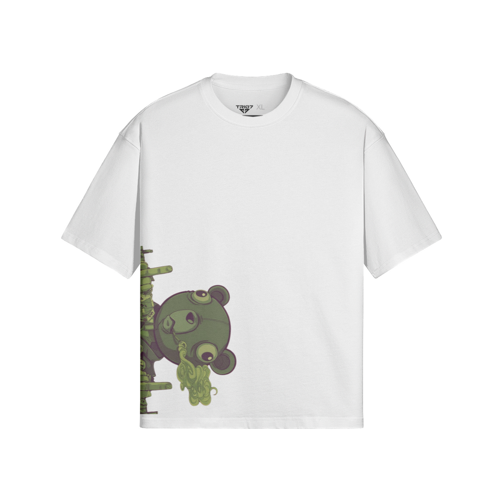 TRIØ7 ESSENTIAL – Iconic Boxy Tee – Frontansicht 2 | Oversized Boxy T-Shirt von TRIØ7
