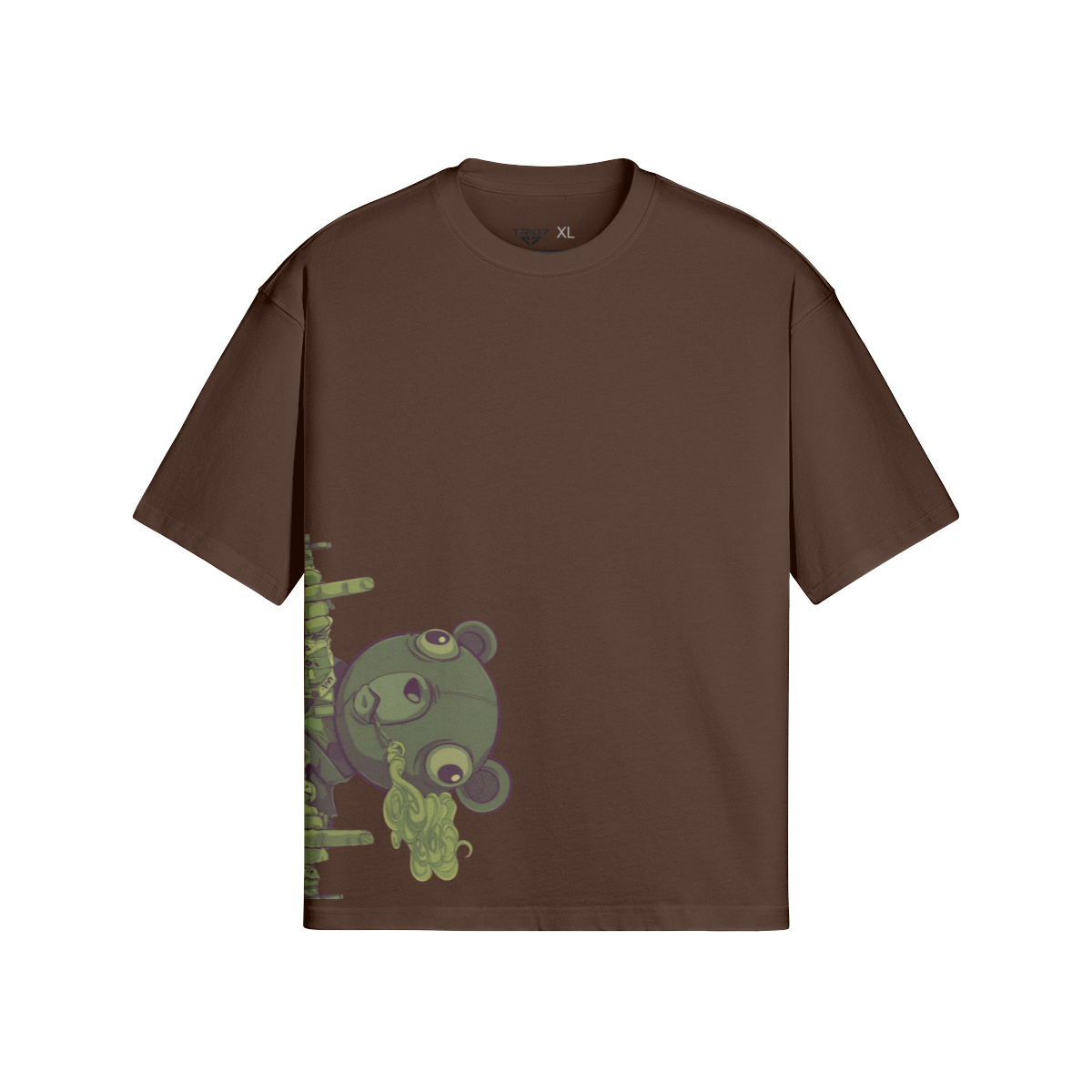 TRIØ7 ESSENTIAL – Iconic Boxy Tee – Frontansicht 6 | Oversized Boxy T-Shirt von TRIØ7