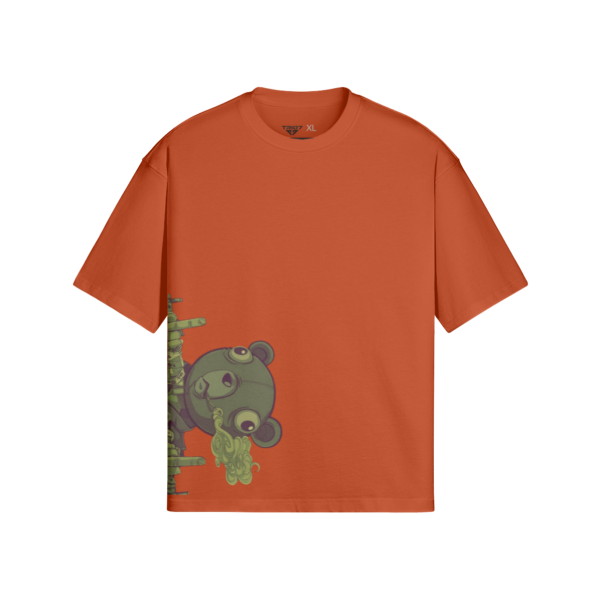 TRIØ7 ESSENTIAL – Iconic Boxy Tee – Frontansicht 11 | Oversized Boxy T-Shirt von TRIØ7