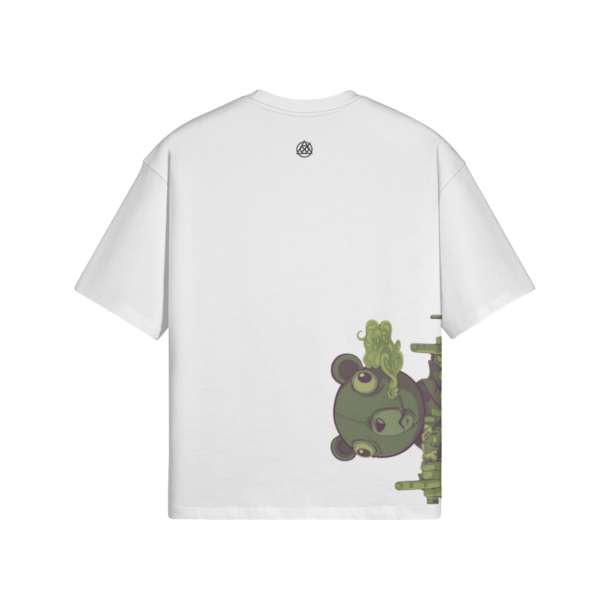 TRIØ7 ESSENTIAL – Iconic Boxy Tee – Rückansicht | Oversized Boxy T-Shirt von TRIØ7