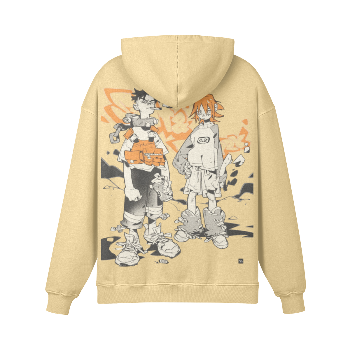TRIØ7 URBAN – Cozy Fit Hoodie – Rückansicht 3 | Heavyweight Oversized Hoodie von TRIØ7