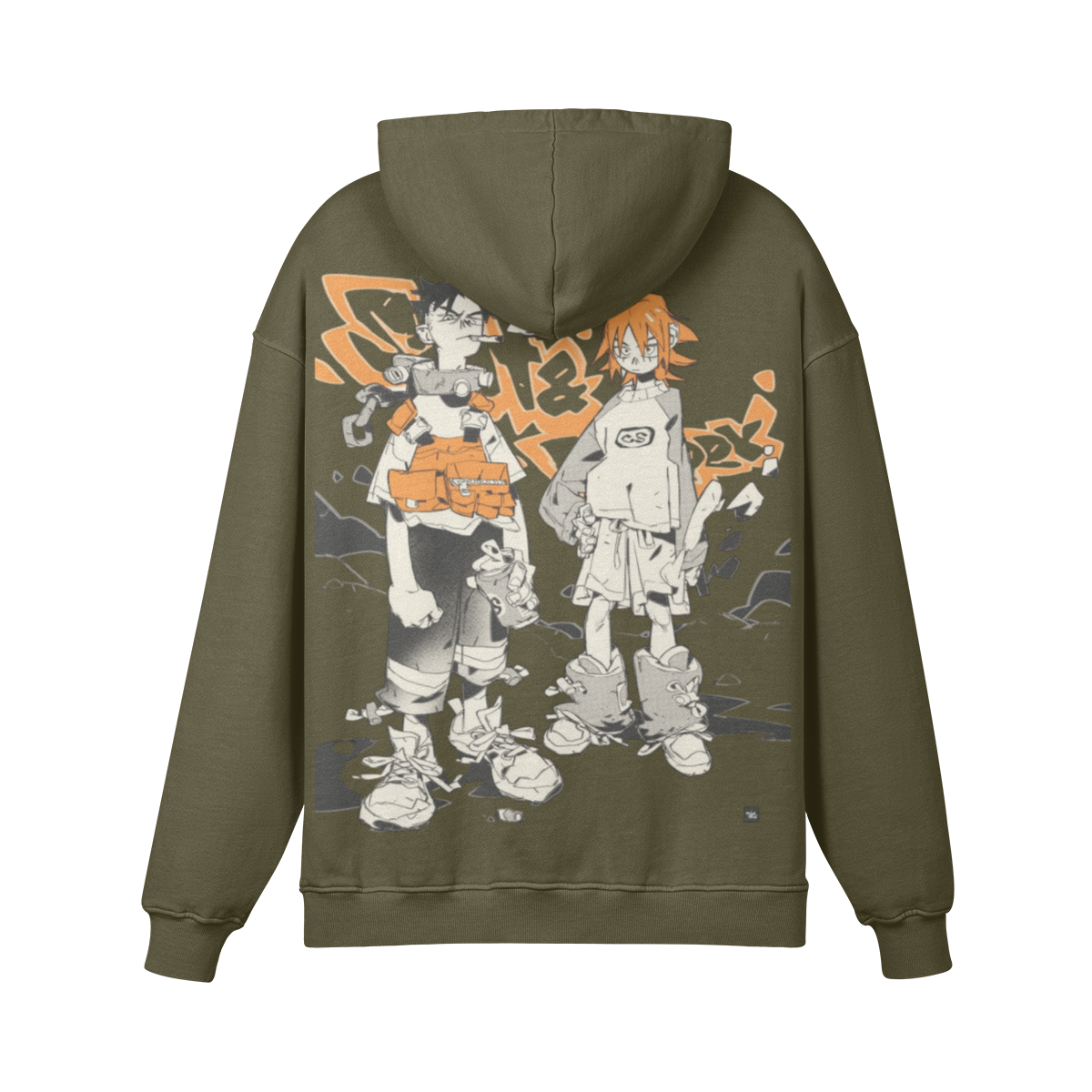 TRIØ7 URBAN – Cozy Fit Hoodie – Rückansicht 2 | Heavyweight Oversized Hoodie von TRIØ7
