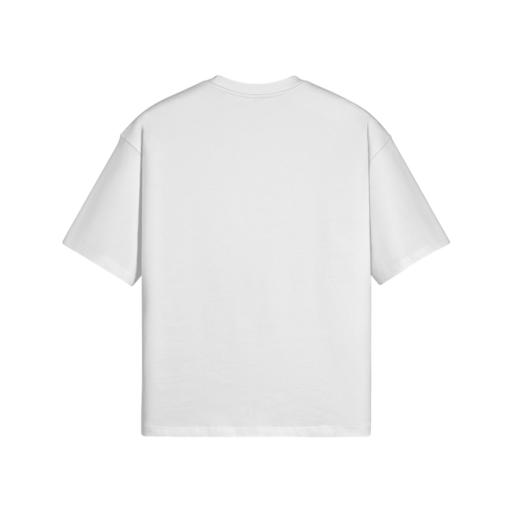 TRIØ7 ESSENTIAL – Boxy Tee – Rückansicht | Oversized Boxy T-Shirt von TRIØ7