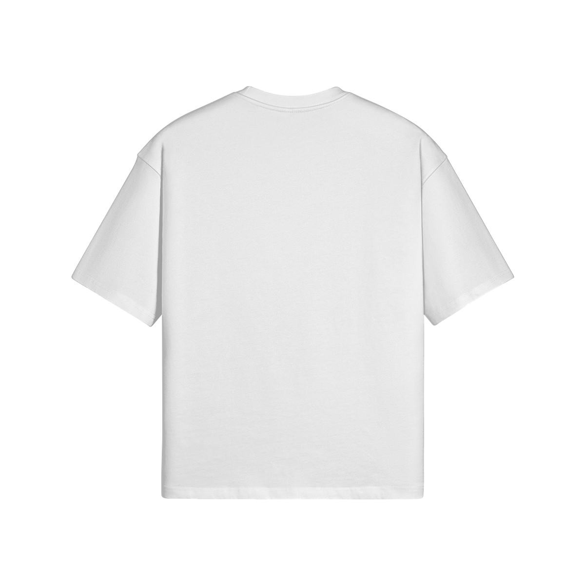 TRIØ7 ESSENTIAL – Boxy Tee – Rückansicht | Oversized Boxy T-Shirt von TRIØ7