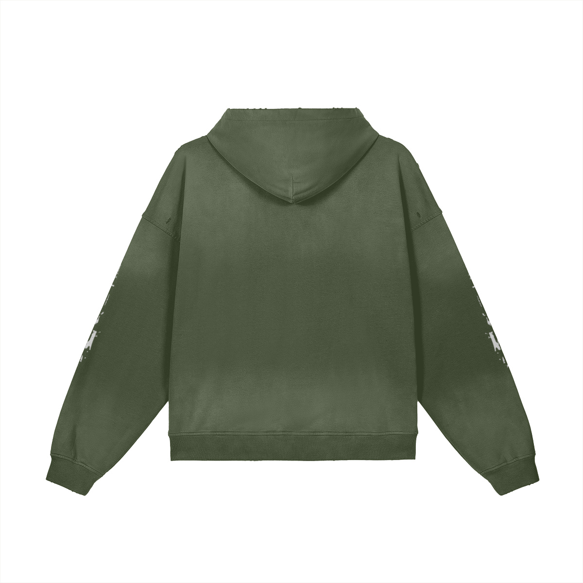 TRIØ7 ARTCORE – Fragment 01 Rebel Hoodie – Rückansicht 5 | Oversized Washed Hoodie von TRIØ7