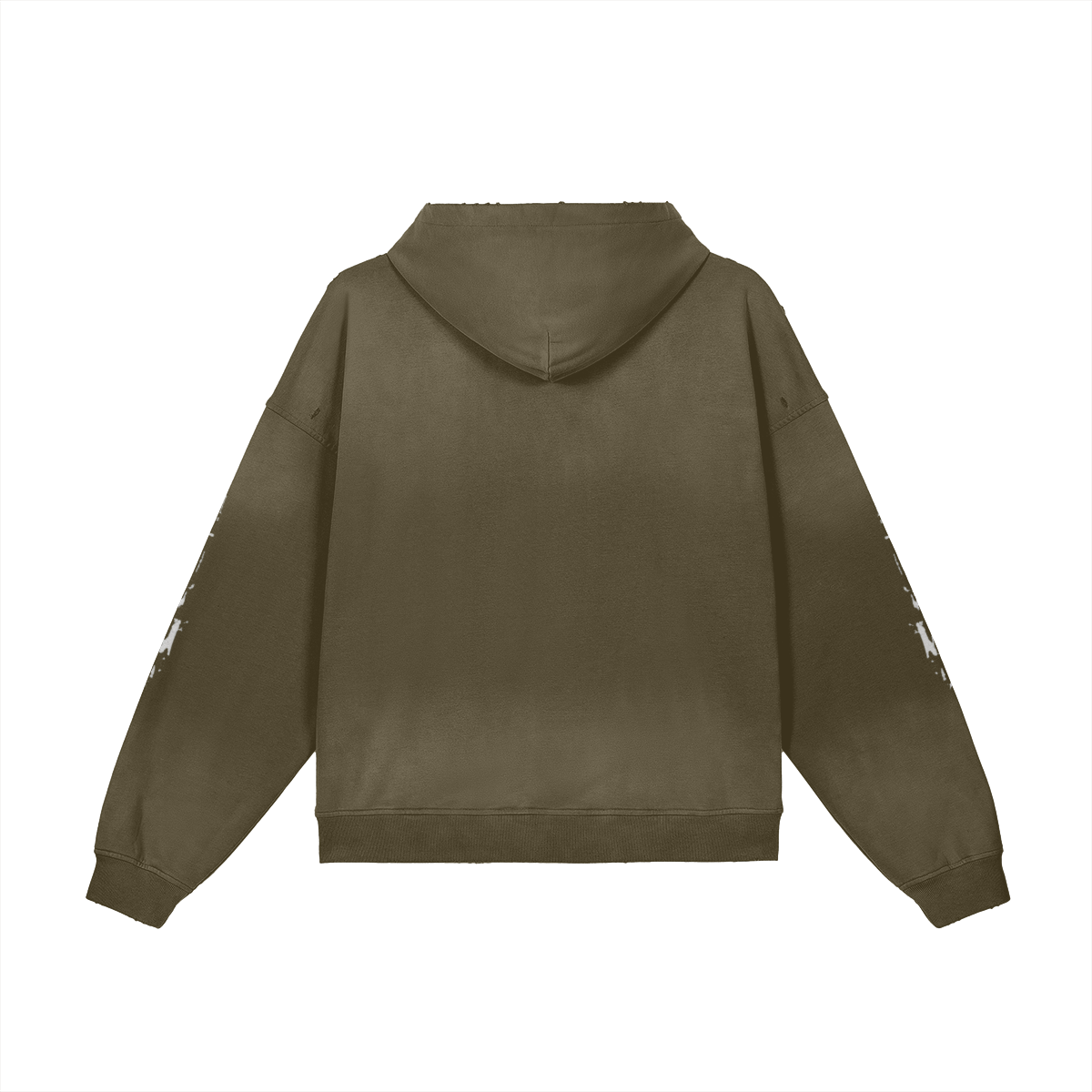 TRIØ7 ARTCORE – Fragment 01 Rebel Hoodie – Rückansicht 2 | Oversized Washed Hoodie von TRIØ7