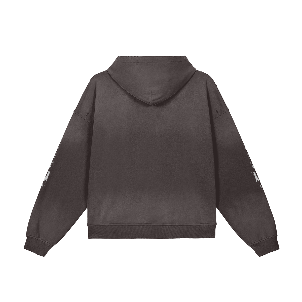 TRIØ7 ARTCORE – Fragment 01 Rebel Hoodie – Rückansicht 4 | Oversized Washed Hoodie von TRIØ7