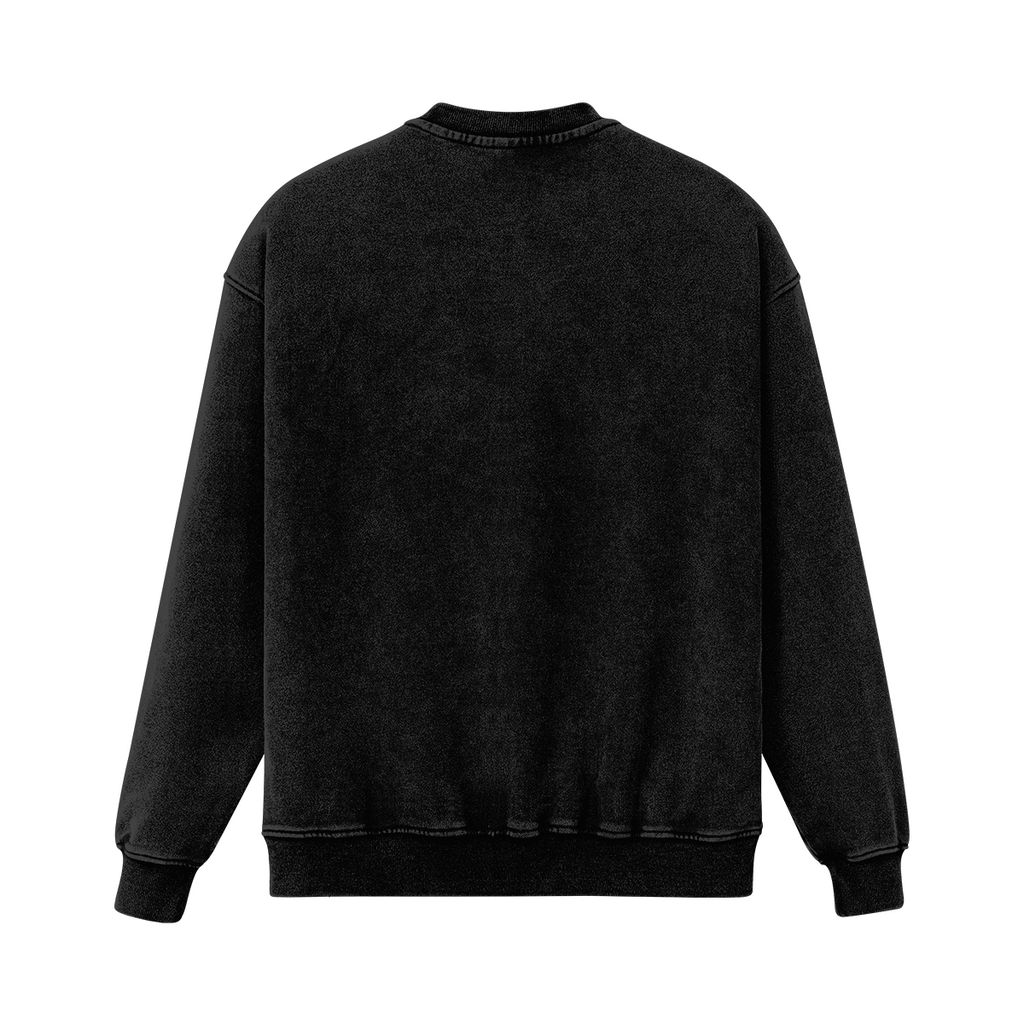 TRIØ7 ARTCORE – Fragment 01 FV Crewneck – Rückansicht | Heavyweight Oversized Sweatshirt von TRIØ7