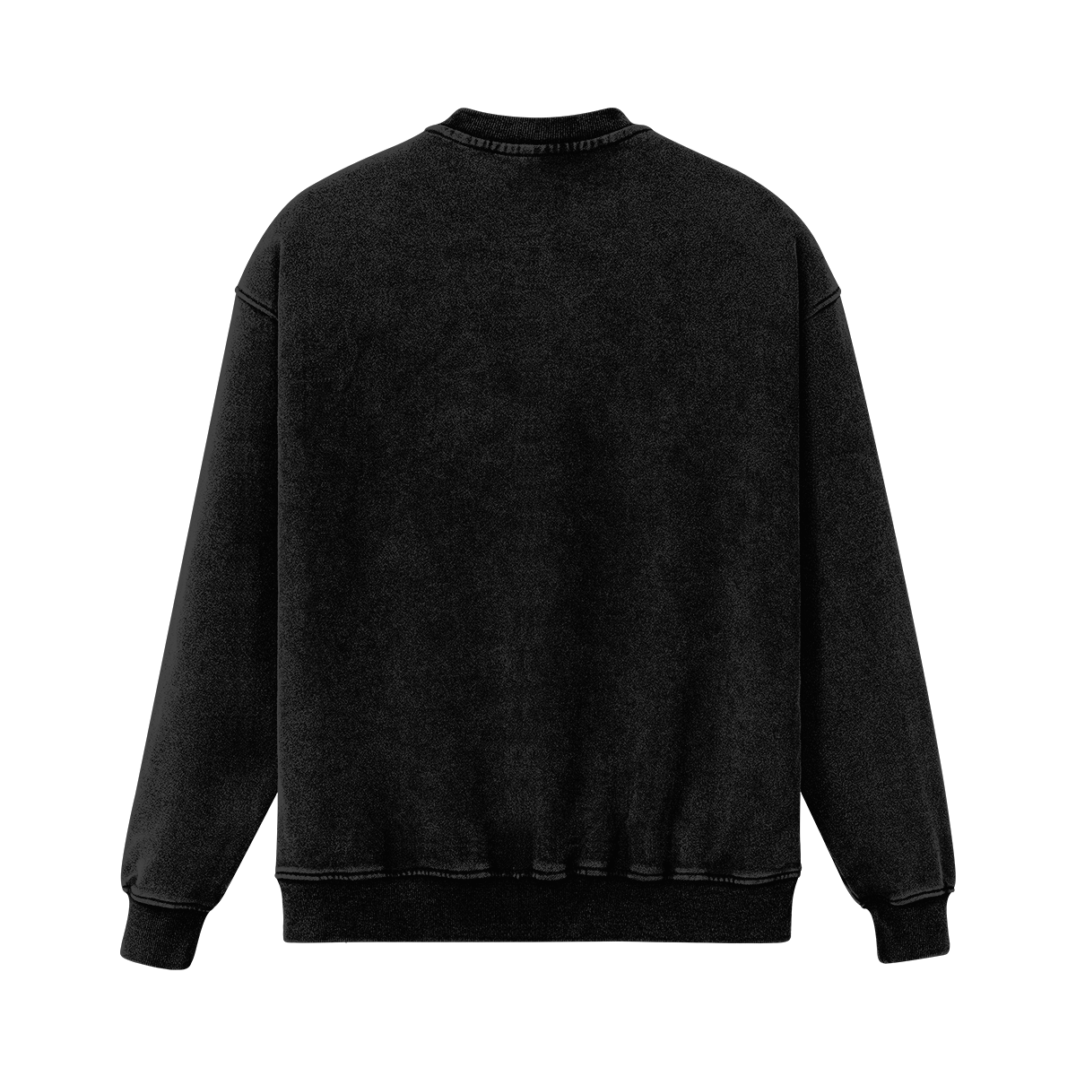 TRIØ7 ARTCORE – Fragment 01 FV Crewneck – Rückansicht | Heavyweight Oversized Sweatshirt von TRIØ7