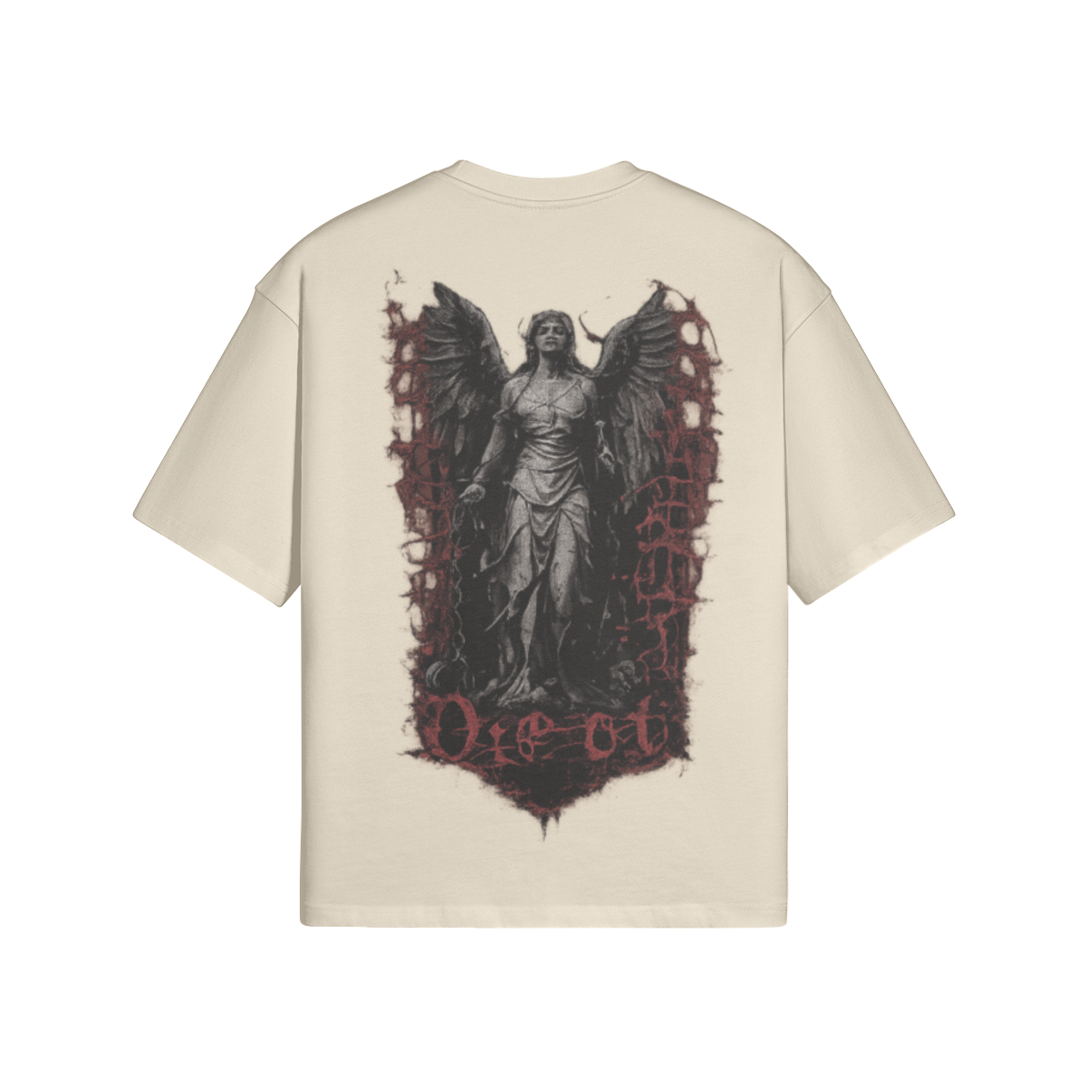 TRIØ7 ARTCORE – Fragment 01 Boxy Tee – Rückansicht 6 | Oversized Boxy T-Shirt von TRIØ7
