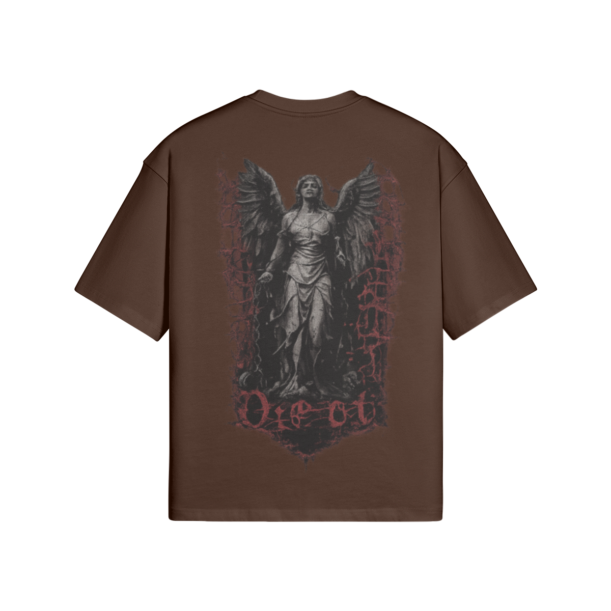 TRIØ7 ARTCORE – Fragment 01 Boxy Tee – Rückansicht 5 | Oversized Boxy T-Shirt von TRIØ7